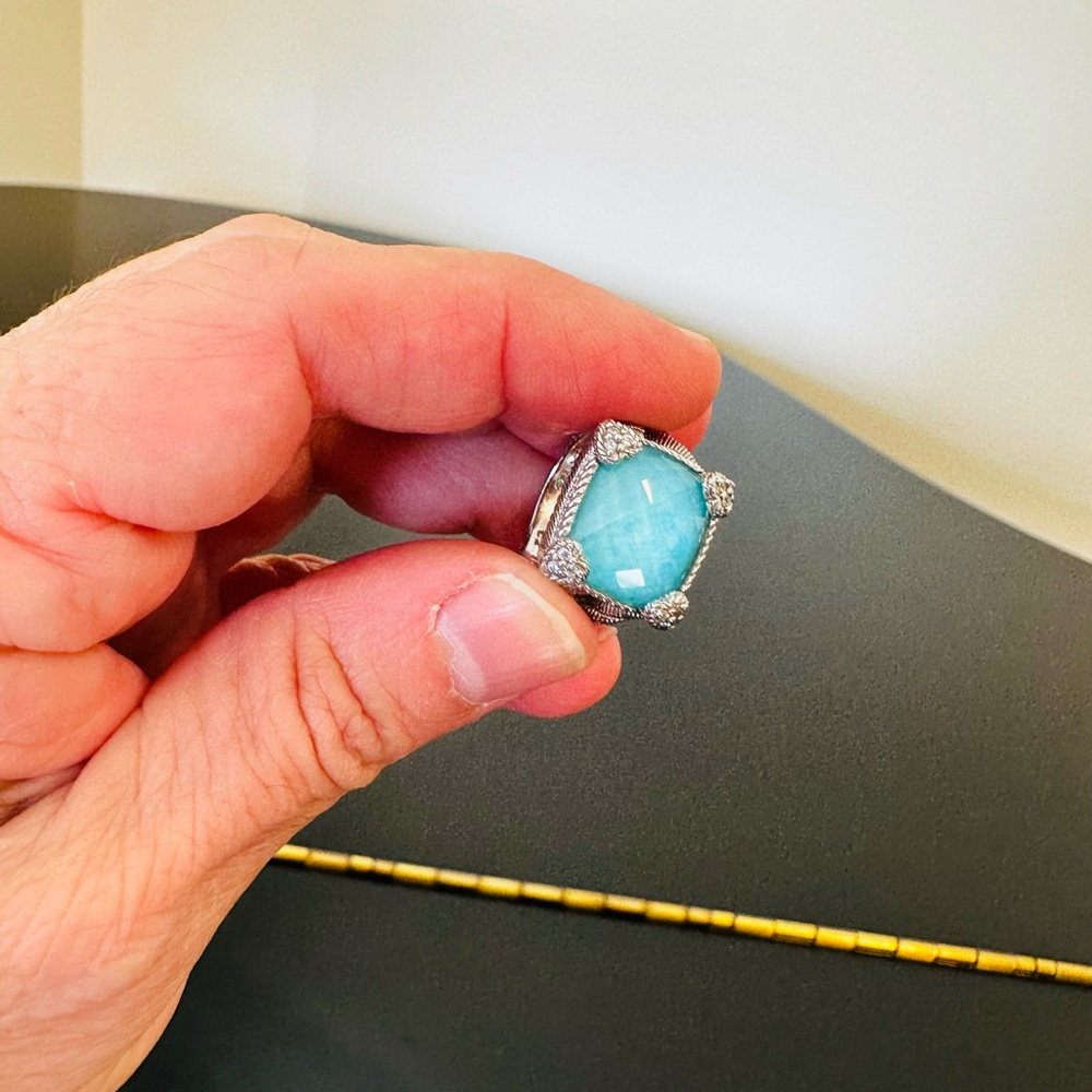 Judith Ripka Luxury Vintage Retro Designer Couture Runway RARE Authentic Ring - Picture 7 of 17